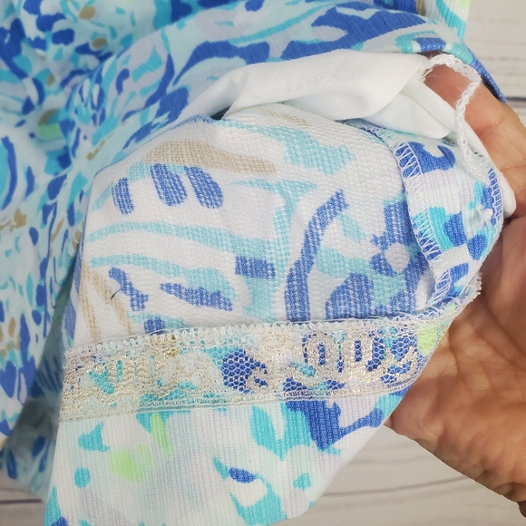 Lilly Pulitzer Gaby Shift Dress Bennet Blue Sz.0 - Picture 8 of 10